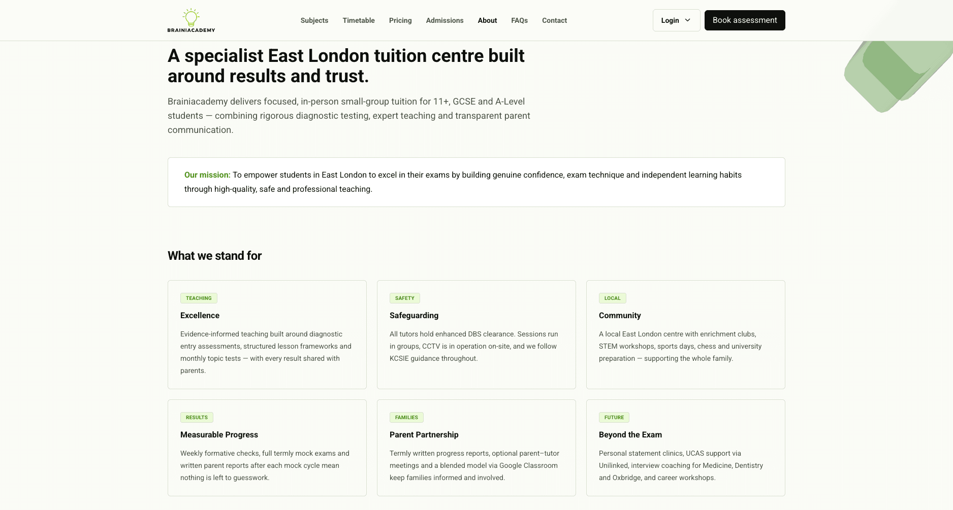 Brainiacademy — mobile screenshot
