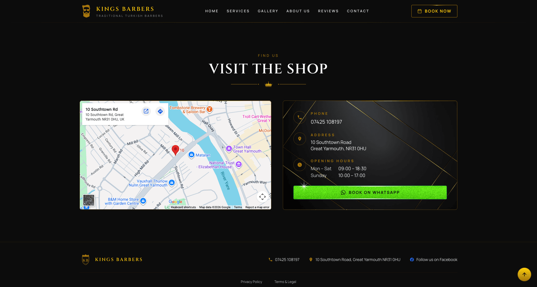 Kings Barbers — mobile screenshot